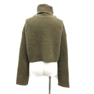 kei shirahata styling/ 20AW ニット セーター 長袖 タートルネック ショート丈 カシミヤ F カーキ
