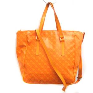 GHERARDINI ハンドバッグ ショルダー SOFTY 総柄 ナイロン 2WAY オレンジ