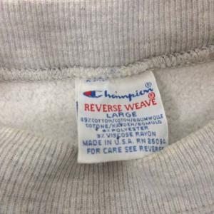 Champion REVERSE WEAVE L 90S ヴィンテージトレーナー スウェット  TUFTS 長袖 グレー