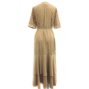 CLANE 1 S 19SS ストライプフラワーカシュクール ワンピース