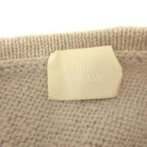 JUN MIKAMI セーター ニット アシンメトリー 長袖 ベージュ