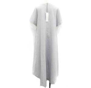 ADORE 20SS ドライクールワンピース ロング ハイネック 半袖 ストライプ