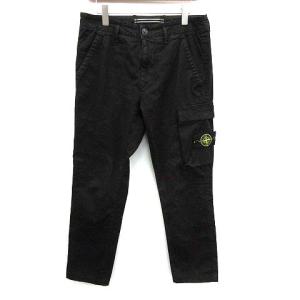 STONE ISLAND 2019年製 パンツ TYPE SL ストレート ワッペン W30 黒 ブラック