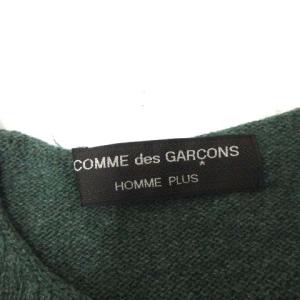 COMME des GARCONS HOMME PLUS AD1992 90’S ヴィンテージ セーター ニット ウール 袖切替 長袖 緑 グリーン 黒 ブラック
