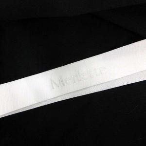 Merlette ワンピース ひざ丈 五分袖 フレアスリーブ XS 黒 ブラック