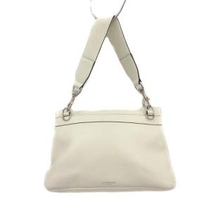 J&M DAVIDSON ハンドバッグ レザー 白 ホワイト