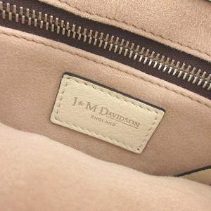 J&M DAVIDSON ハンドバッグ レザー 白 ホワイト