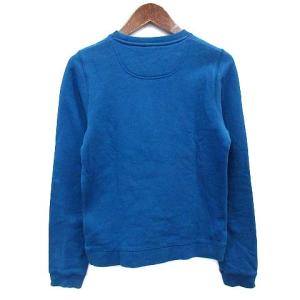 KENZO EYE スウェット トレーナー ロゴ 裏起毛 S 青