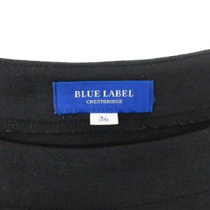 BLUE LABEL CRESTBRIDGE 17SS ワンピース ひざ丈 チュール 長袖 チェック リボン