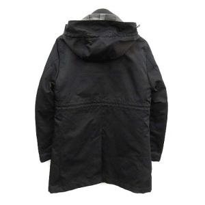 BLACK LABEL CRESTBRIDGE 17AW フーテッドコート ダウンライナー 裏地チェック ブラック