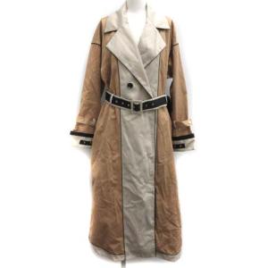 トレンチコート 春アウター ロング ベルト ベージュ