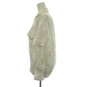 sacai 18SS ブルゾン ジャケット 七分袖 レース ハート柄 ジップアップ 1 S アイボリー