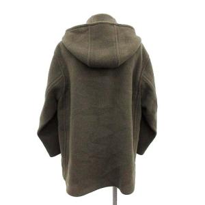 TOMORROWLAND 20SS フーテッドコート アウター ウール ストレッチ ショート丈 34 XS カーキ