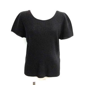 カットソー 半袖 クルーネック 3 L 黒