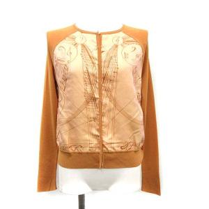 HERMES マルジェラ期 ツイルレーヌ  楽譜柄 アンサンブルニット シルク XS