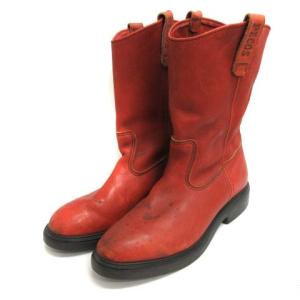 RED WING 00年代 9 27cm ペコスブーツ 羽タグ レザー スーパーソール 赤茶