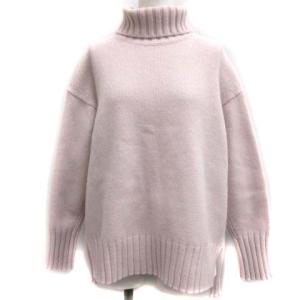 19AW S ウールカシミヤハイネックプルオーバー セーター ニット 長袖 ピンク