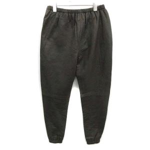 3.1 phillip lim パンツ ラムレザー テーパード 0 S カーキ