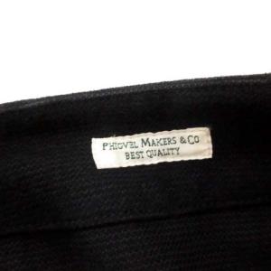 PHIGVEL MAKERS & Co. 2 M C/W ENGINER JACKET エンジニアジャケット ノーカラー カシミヤ混 黒 ブラック