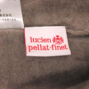 lucien pellat finet M ニット セーター Vネック カシミヤ 薄手 スカル刺繍 茶 ブラウン