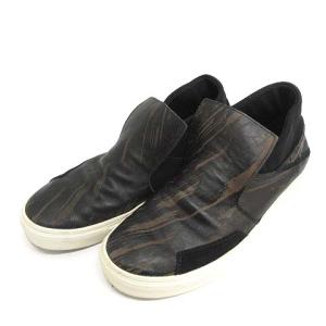 STONE ISLAND シャドウプロジェクト SHADOW PROJECTS S0124 SLIP-ON LOW スニーカー スリッポン ロー レザー