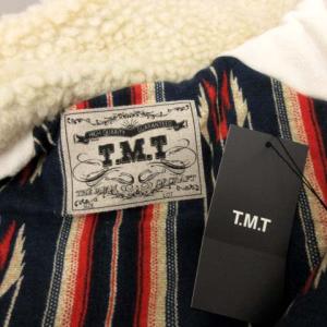 TMT M AMERICAN RETRO BOA JACKET ジャケット ジップアップ フリース ベージュ 青