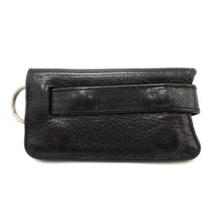 CHROME HEARTS キーケース クロスボールボタン ブラック 