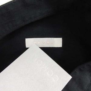 COMOLI 21SS バンドカラーシャツ ネイビー