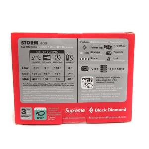 Supreme 20AW Black Diamond Storm 400 Headlamp ヘッドライト