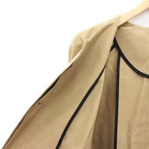 ADORE 19AW アウター コンパクトコットンノーカラーコート ベージュ