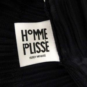HOMME PLISSE ISSEY MIYAKE 3 L ベスト ジレ プリーツ 紺 ネイビー