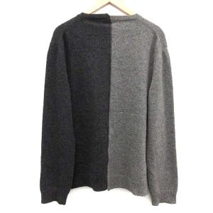 VALENTINO 18AW セーター 長袖 バイカラー ジェイミー・リード カシミヤ混 XL グレー
