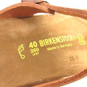 BIRKENSTOCK 26cm Gizeh ギゼ サンダル レザー 茶 ブラウン