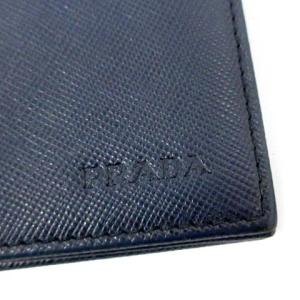PRADA カードケース レザー ネイビー
