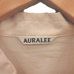 AURALEE 20AW ビッグシャツ WASHED FINX TWILL BIG SHIRTS 長袖 3 L ベージュ