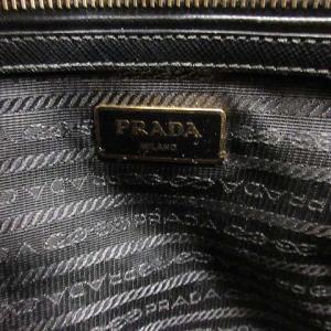 PRADA サフィアーノ バイカラー2WAYバッグ ブラック ホワイト