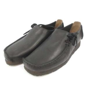 Clarks ラガー LUGGER シューズ レザー レースアップ 7.5 25.5cm 黒 ブラック