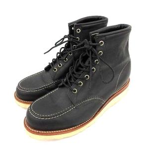 CHIPPEWA 8.5EE 27cm モックトゥ ワークブーツ レザー 黒 ブラック