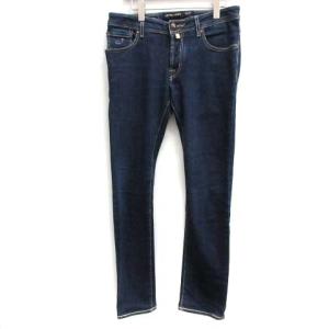 W32 デニムパンツ ジーンズ 紺 ネイビー