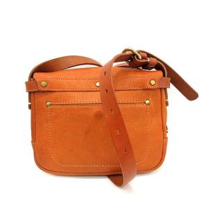 SLOW ショルダーバッグ レザー スクエア 茶 ブラウン キャメル