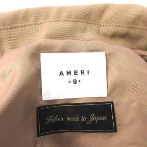 Ameri VINTAGE 20AW トレンチコート MINIMAL FLARE LONG TRENCH COAT ベージュ