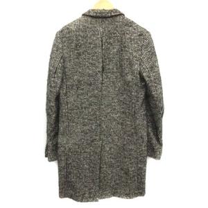 HAIDER ACKERMANN チェスターコート ロング ツイード アウター 46 S ブラック ベージュ