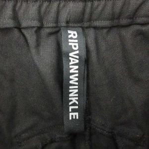 RIPVANWINKLE 20AW サルエル リネンジャージー SARROUEL LINEN JERSEY パンツ 4 L 黒 ブラック