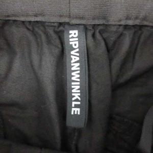 RIPVANWINKLE 20SS LINEN JERSEY PANTS パンツ テーパード イージー 麻 リネン 黒 ブラック