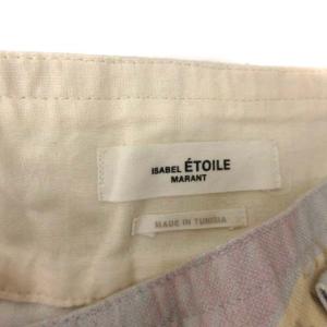 ISABEL MARANT ETOILE 20AW 34 XS デニムパンツ ジーンズ リネン混 ペイント 水色