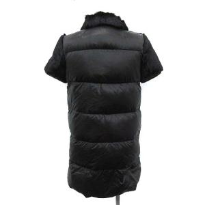 PRADA SPORT ゴートファー ダウンジャケット M 黒