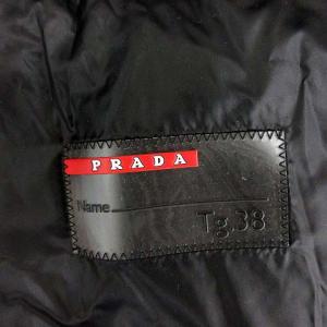 PRADA SPORT ゴートファー ダウンジャケット M 黒