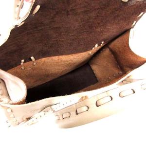 CARVING TRIBES MAESTRA カービングバッグ ハンドバッグ 花柄 レザー S ピンクベージュ