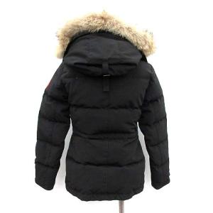 CANADA GOOSE CHELSEA PAKA ダウンジャケット コヨーテファー XS ブラック 3804JLA