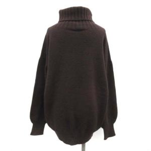 Spick&Span 19AW F ニット セーター カシミヤウールタートルプルオーバー 長袖 茶 ブラウン